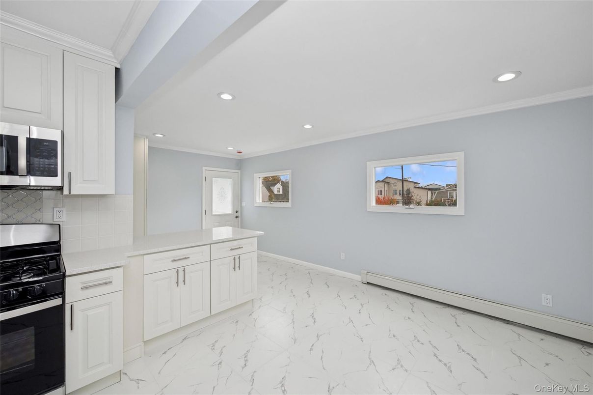 Interior, Kitchen, Marble, Recessed Lighting