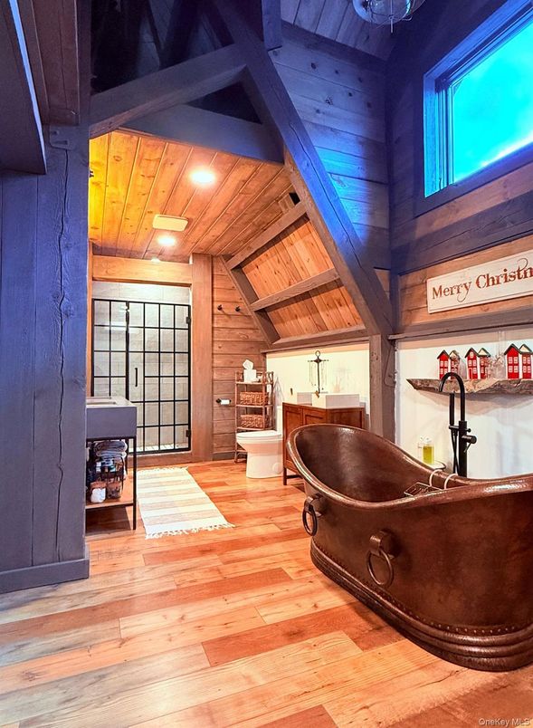 Interior, Recessed Lighting, Wooden Ceilings, Wood Texture Flooring, Wooden Walls