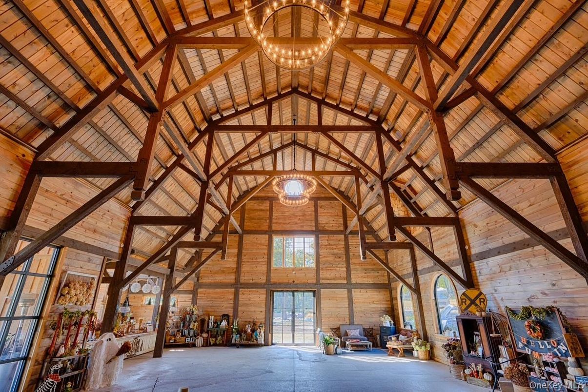 Chandelier, Interior, Wooden Beams, Wooden Ceilings, Wooden Walls