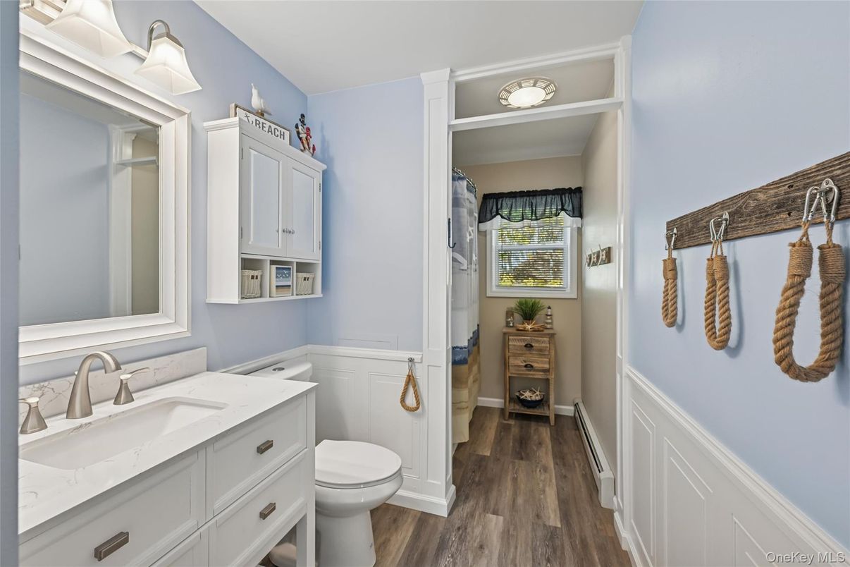 Bathroom, Interior, Wood Texture Flooring