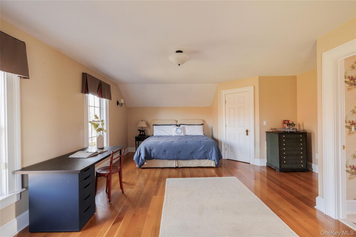 Bedroom, Home Office, Interior, Wood Texture Flooring
