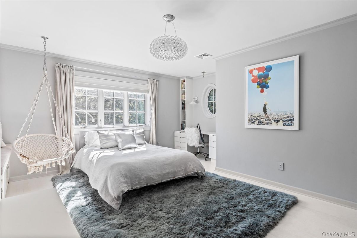 Bedroom, Interior, Pendant Lights