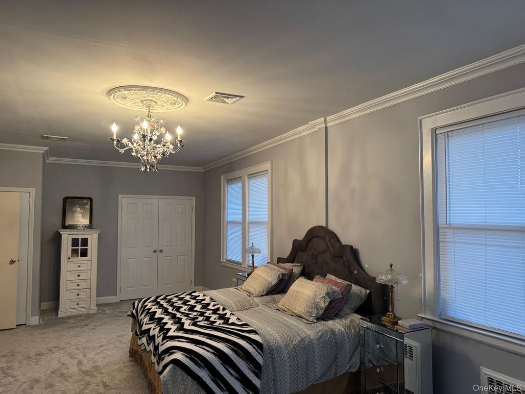 Bedroom, Chandelier, Interior