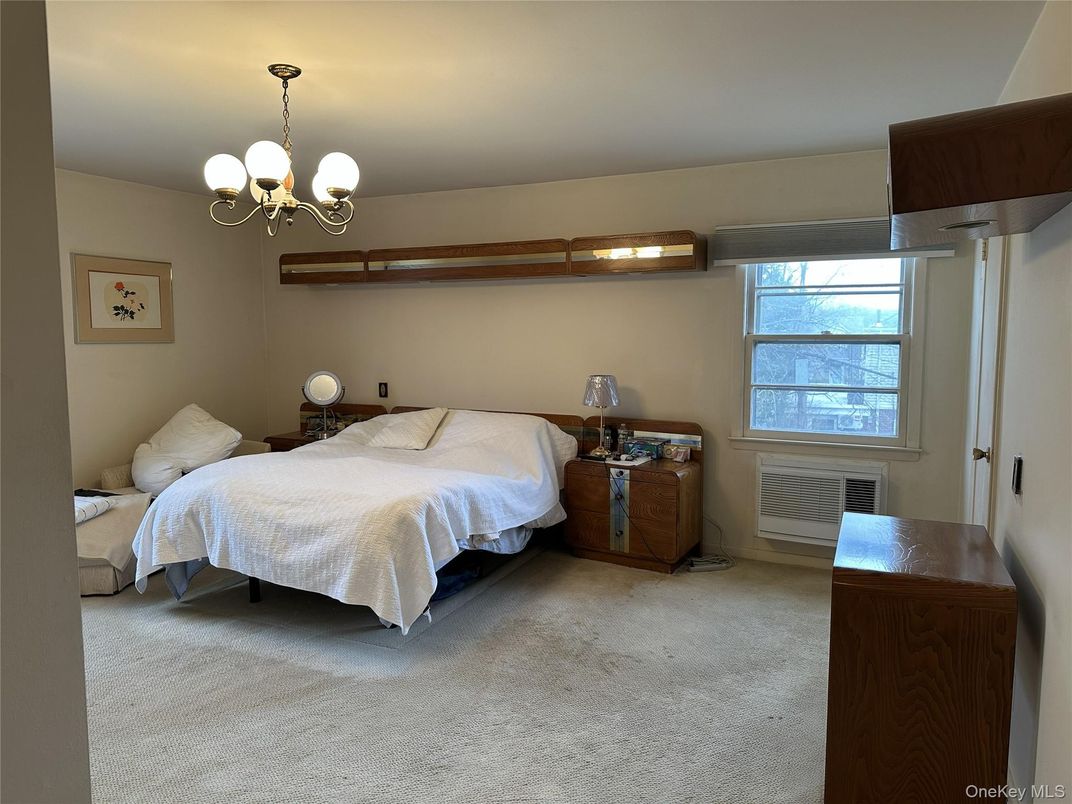 Bedroom, Chandelier, Interior