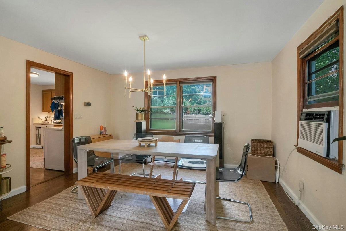 Chandelier, Dining room, Interior, Pendant Lights, Wood Texture Flooring