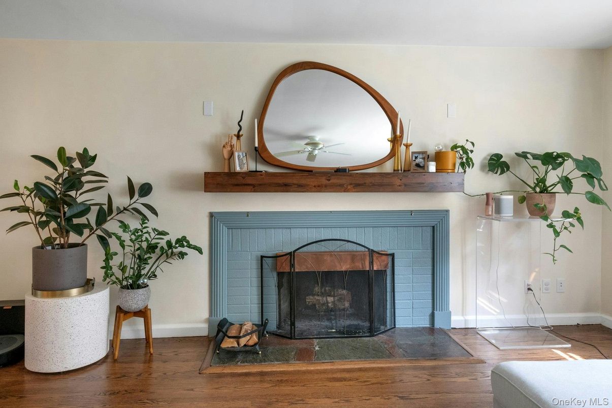 Fireplace, Interior, Wood Texture Flooring