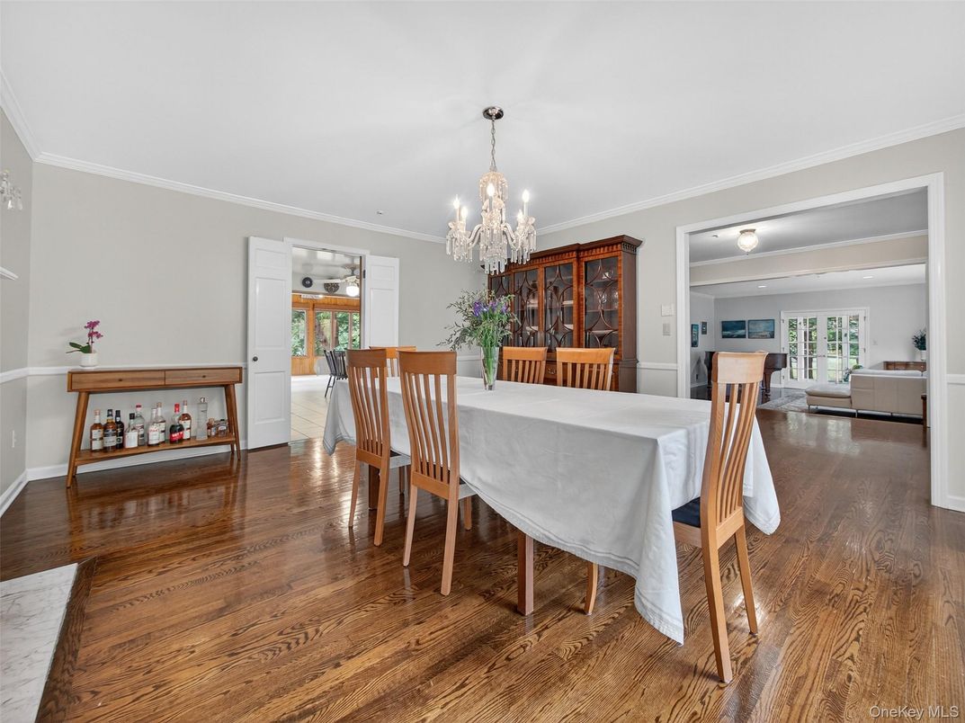 Chandelier, Dining room, Fireplace, Interior, Living room, Wood Texture Flooring
