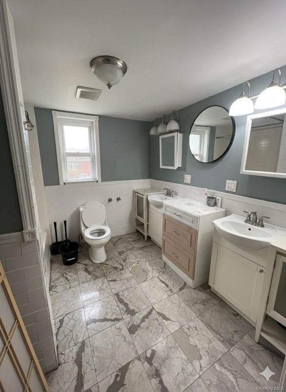 Bathroom, Dual Sink Vanities, Interior, Marble