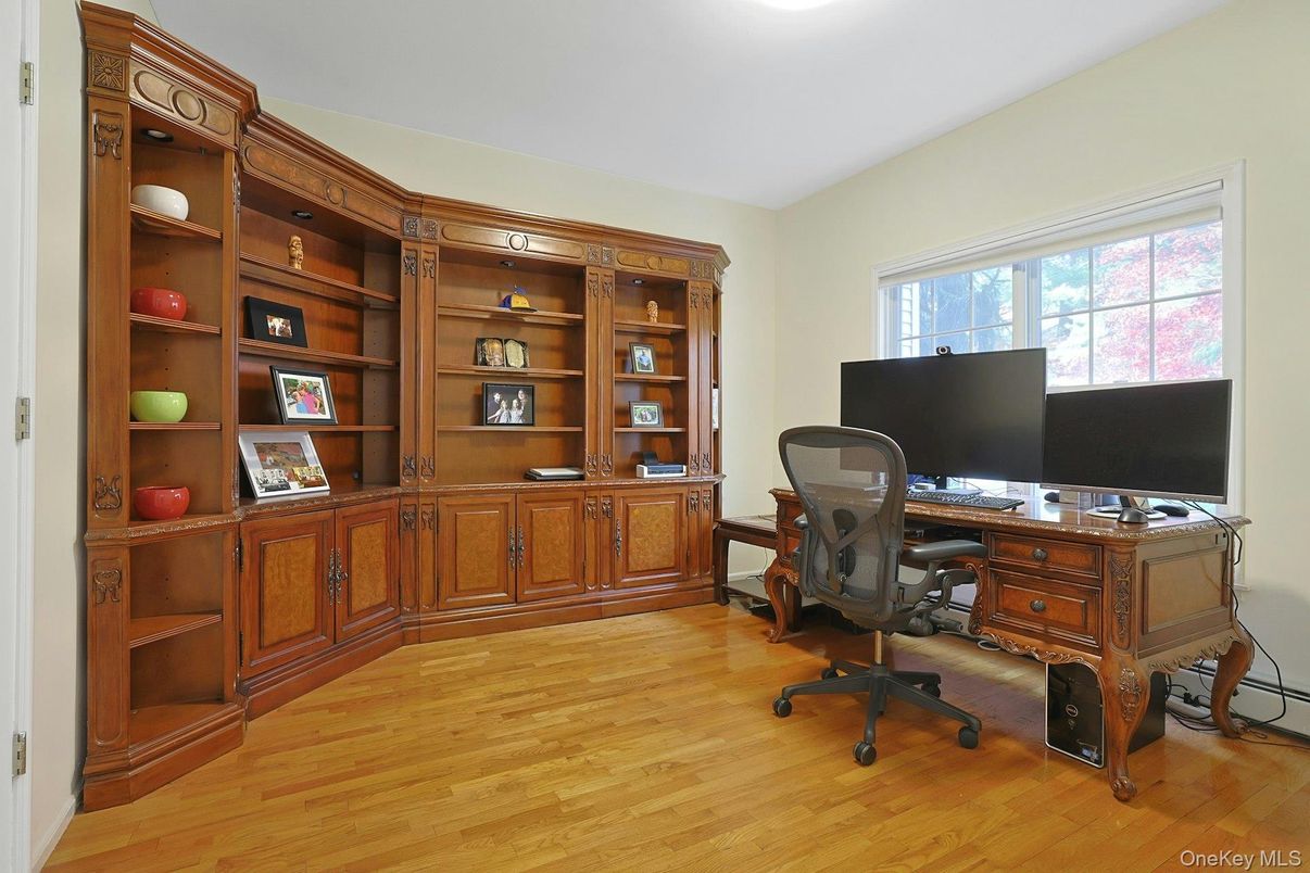 Home Office, Interior, Wood Texture Flooring