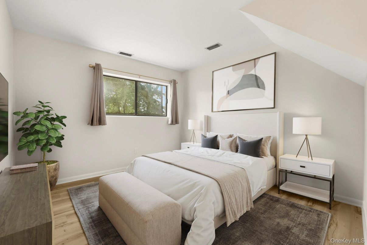 Bedroom, Interior, Wood Texture Flooring