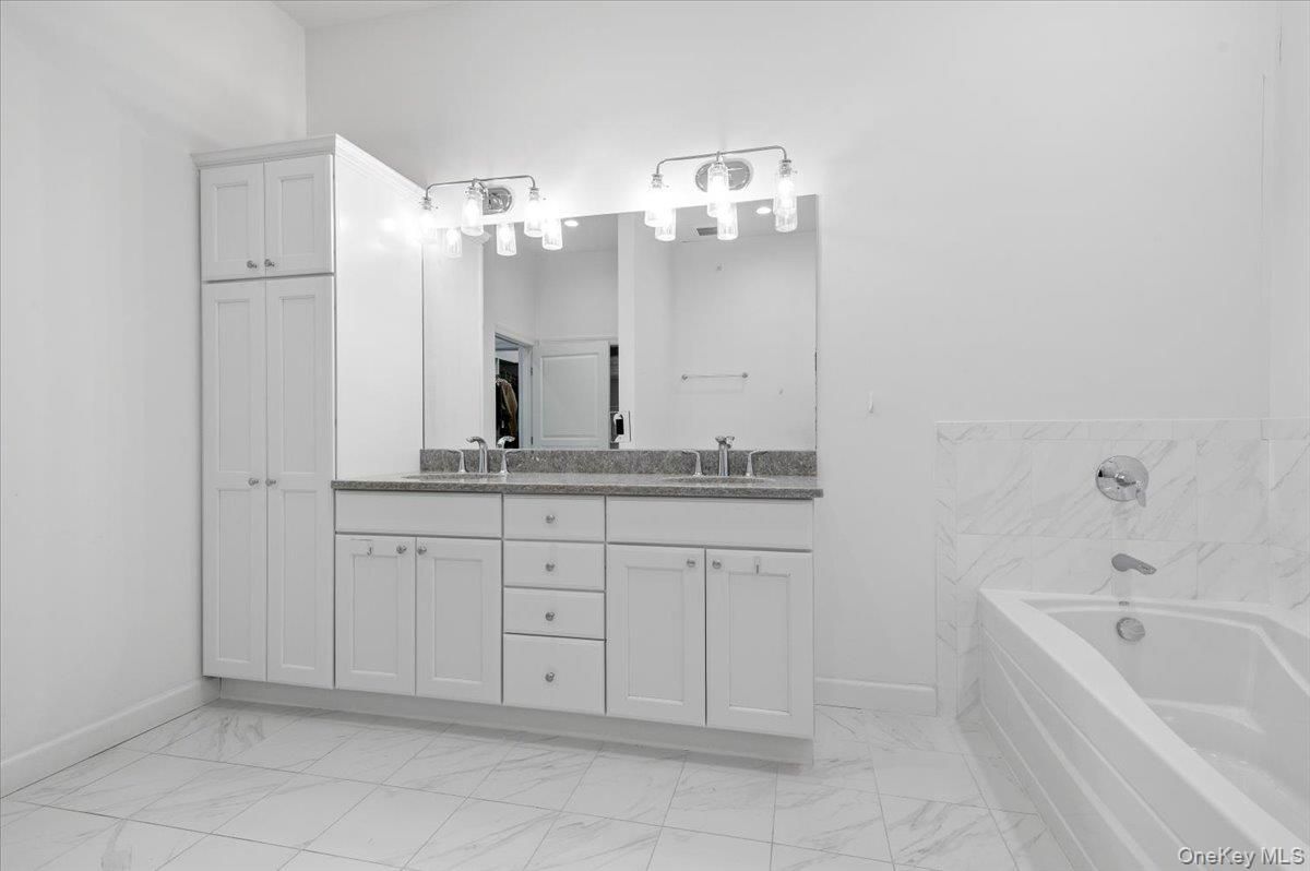 Bathroom, Dual Sink Vanities, Interior, Marble, Marble Walls
