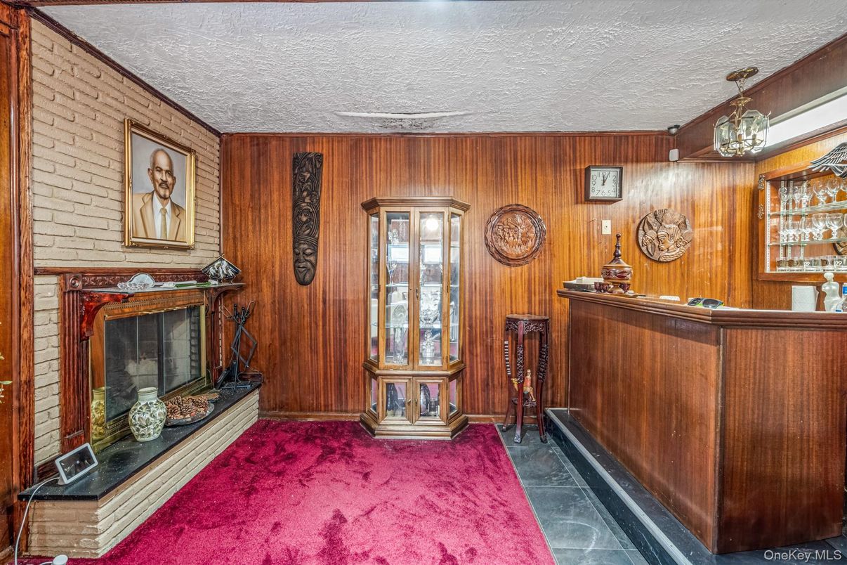 Fireplace, Interior, Wooden Walls