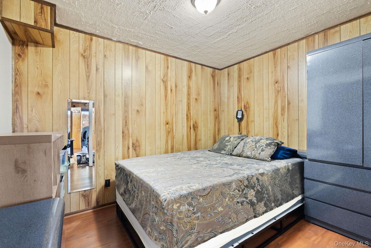 Bedroom, Interior, Wood Texture Flooring, Wooden Walls