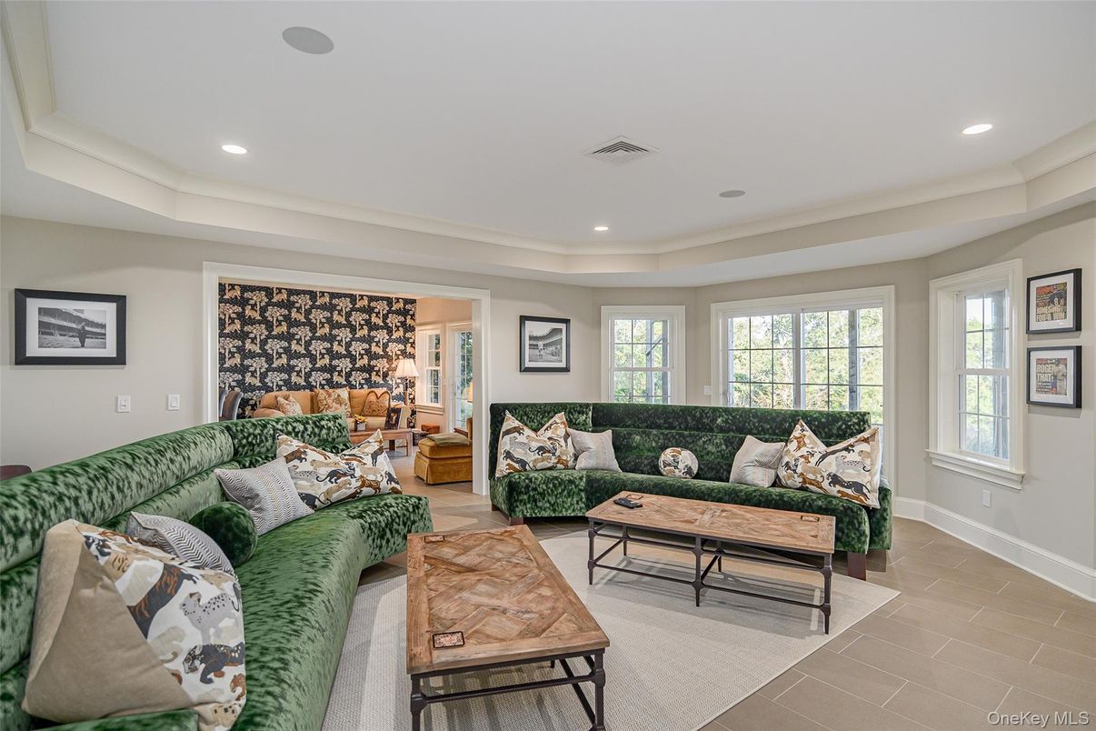 Interior, Living room, Recessed Lighting