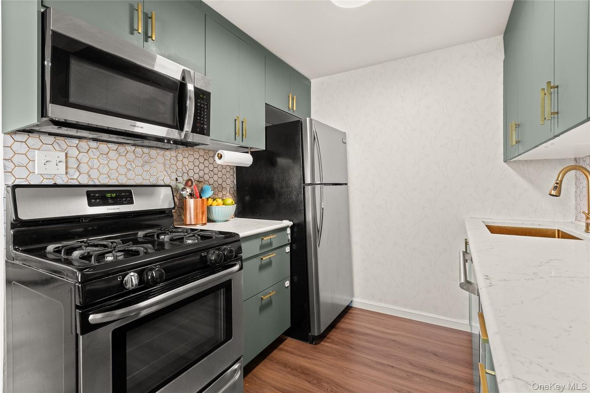 Interior, Kitchen, Wood Texture Flooring
