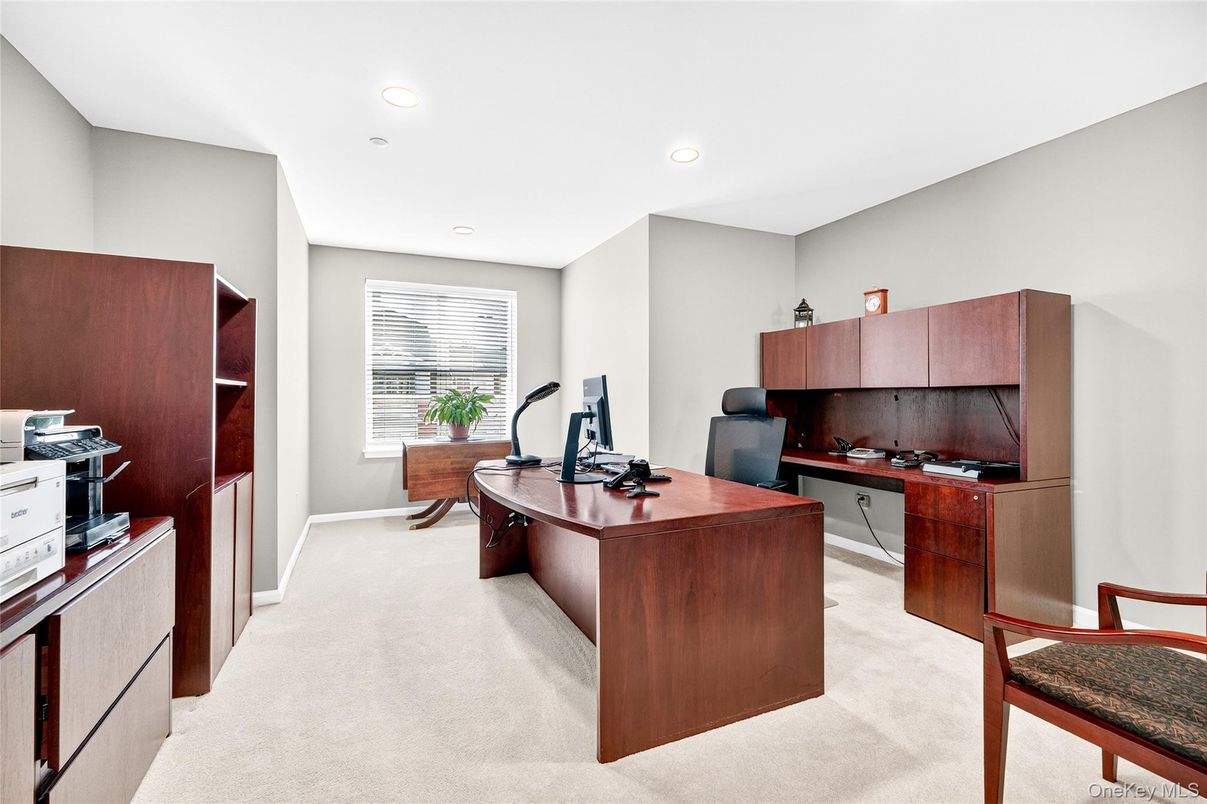 Home Office, Interior, Recessed Lighting