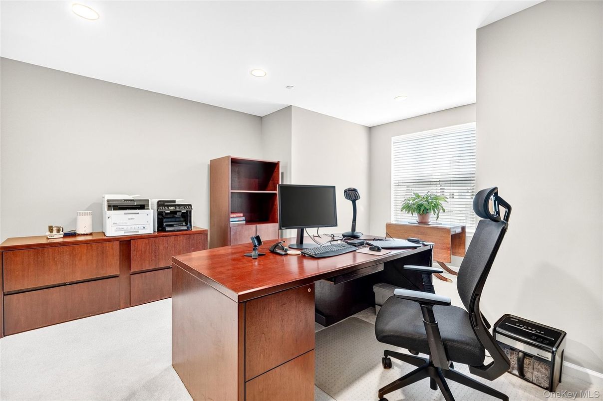 Home Office, Interior, Recessed Lighting