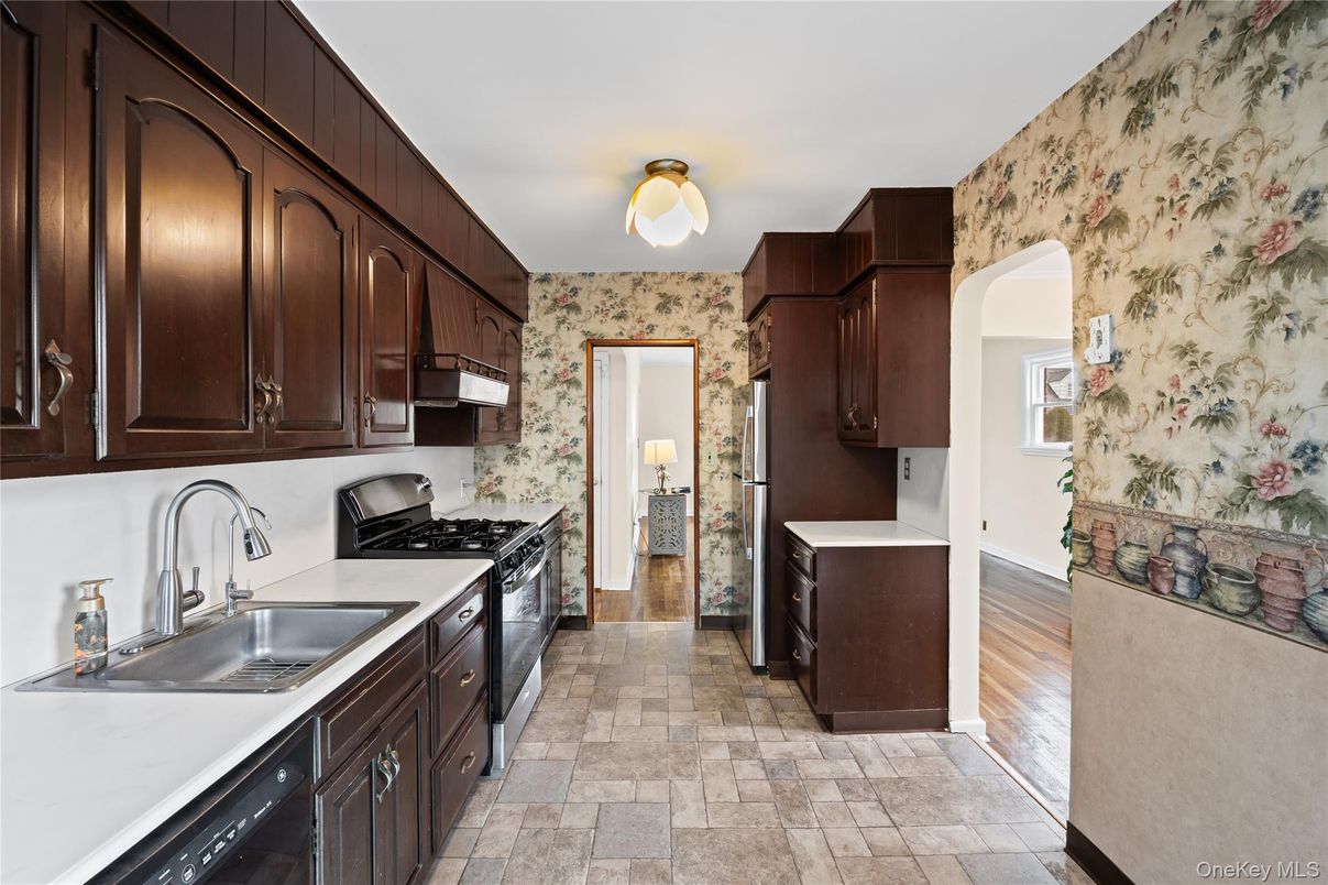 Interior, Kitchen, Wood Texture Flooring