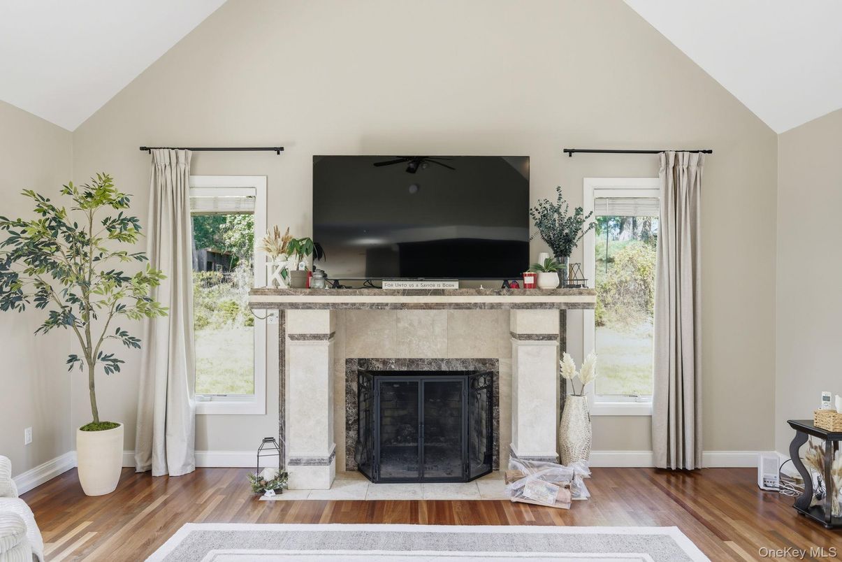 Fireplace, Interior, Wood Texture Flooring