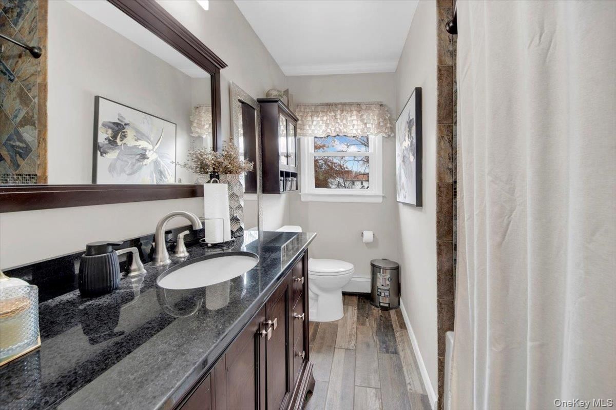 Bathroom, Interior, Wood Texture Flooring