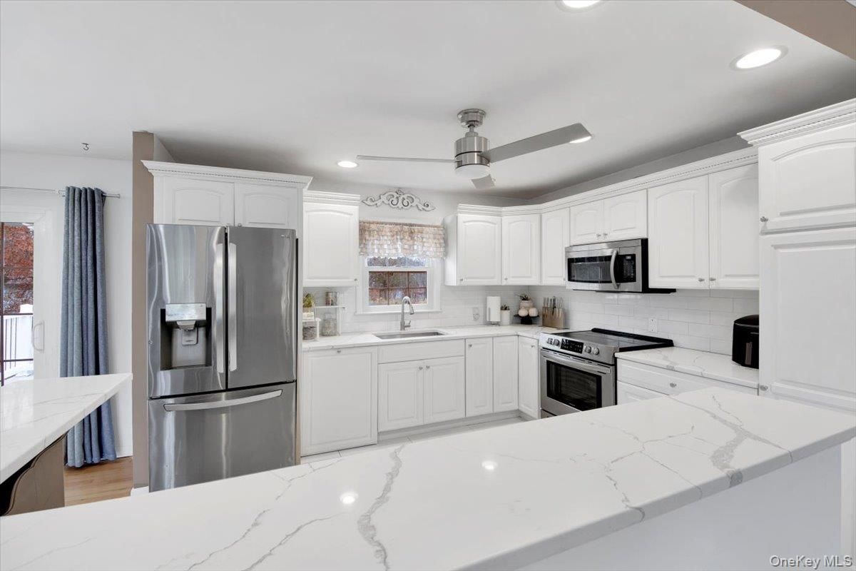 Interior, Kitchen, Recessed Lighting, Stainless Steel Appliances