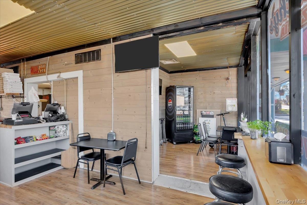 Dining room, Interior, Wood Texture Flooring, Wooden Walls