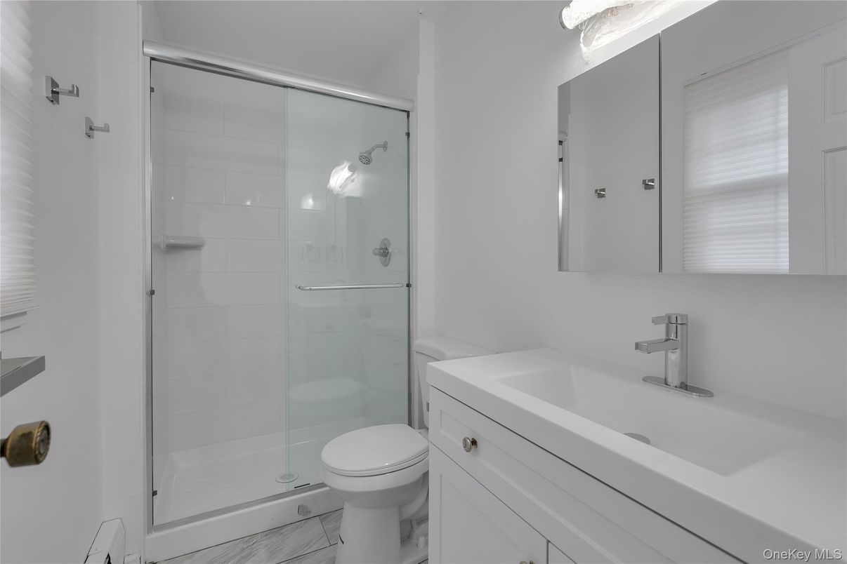 Bathroom, Glass Shower, Interior, Marble