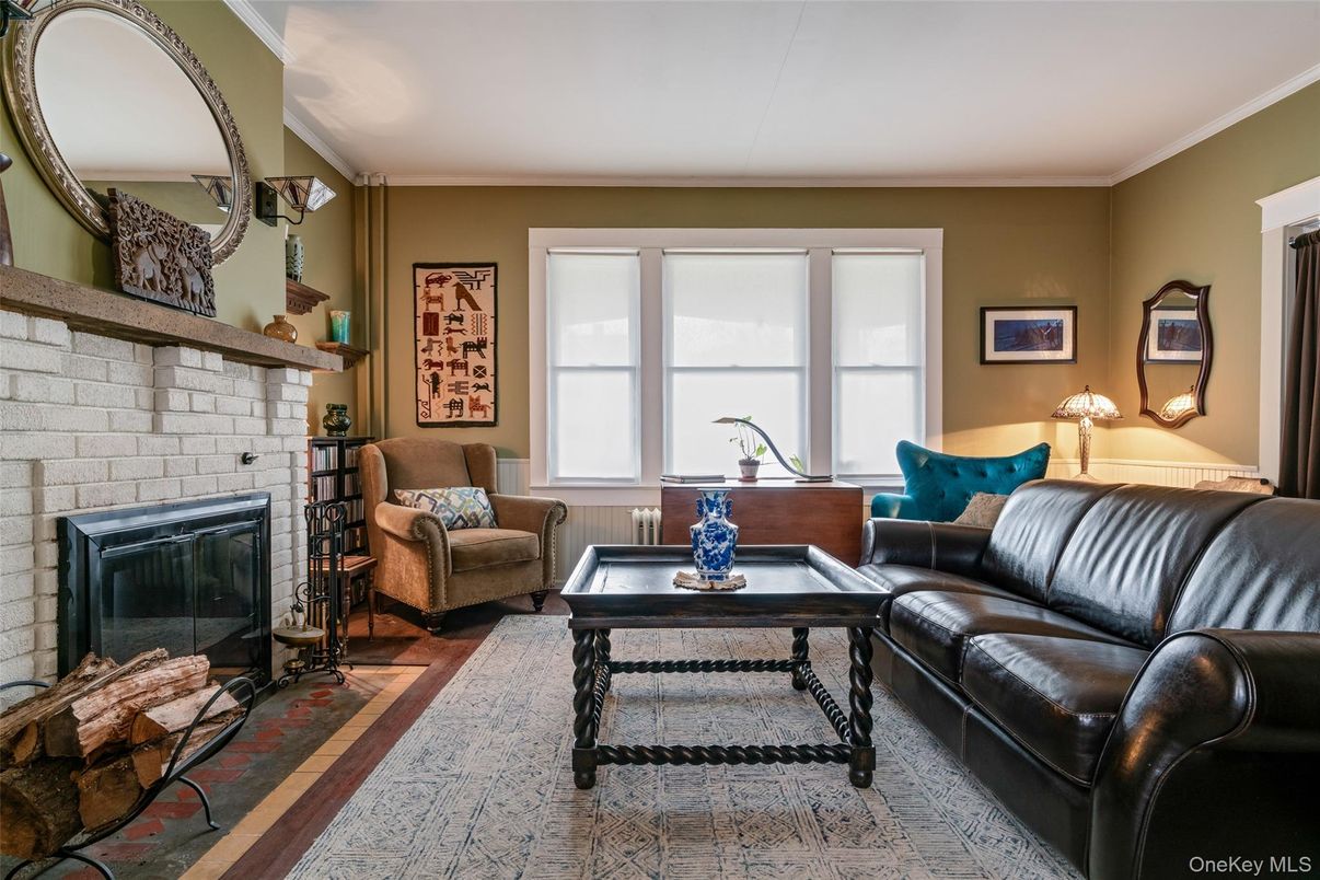 Fireplace, Interior, Living room, Stone Walls