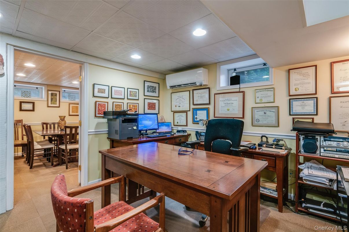 Home Office, Interior, Recessed Lighting