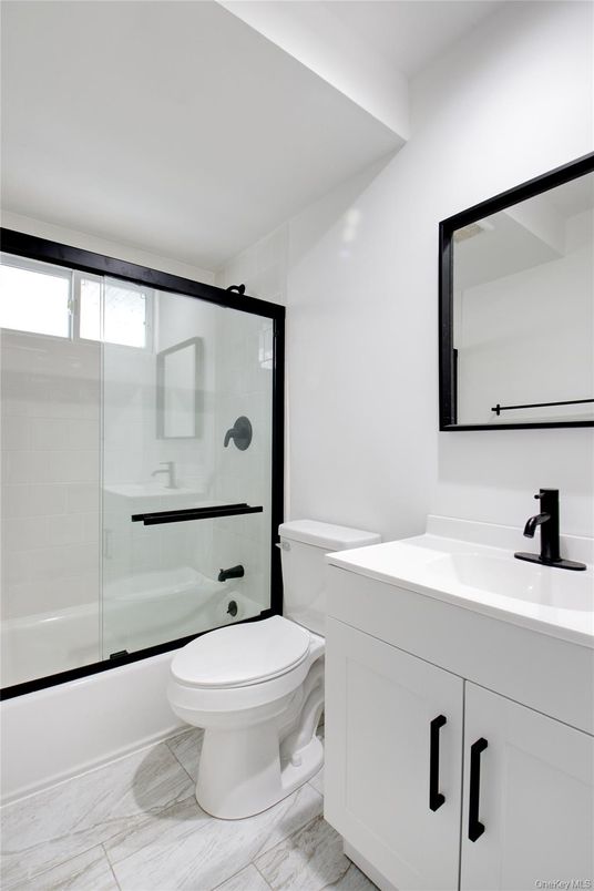 Bathroom, Glass Shower, Interior, Marble