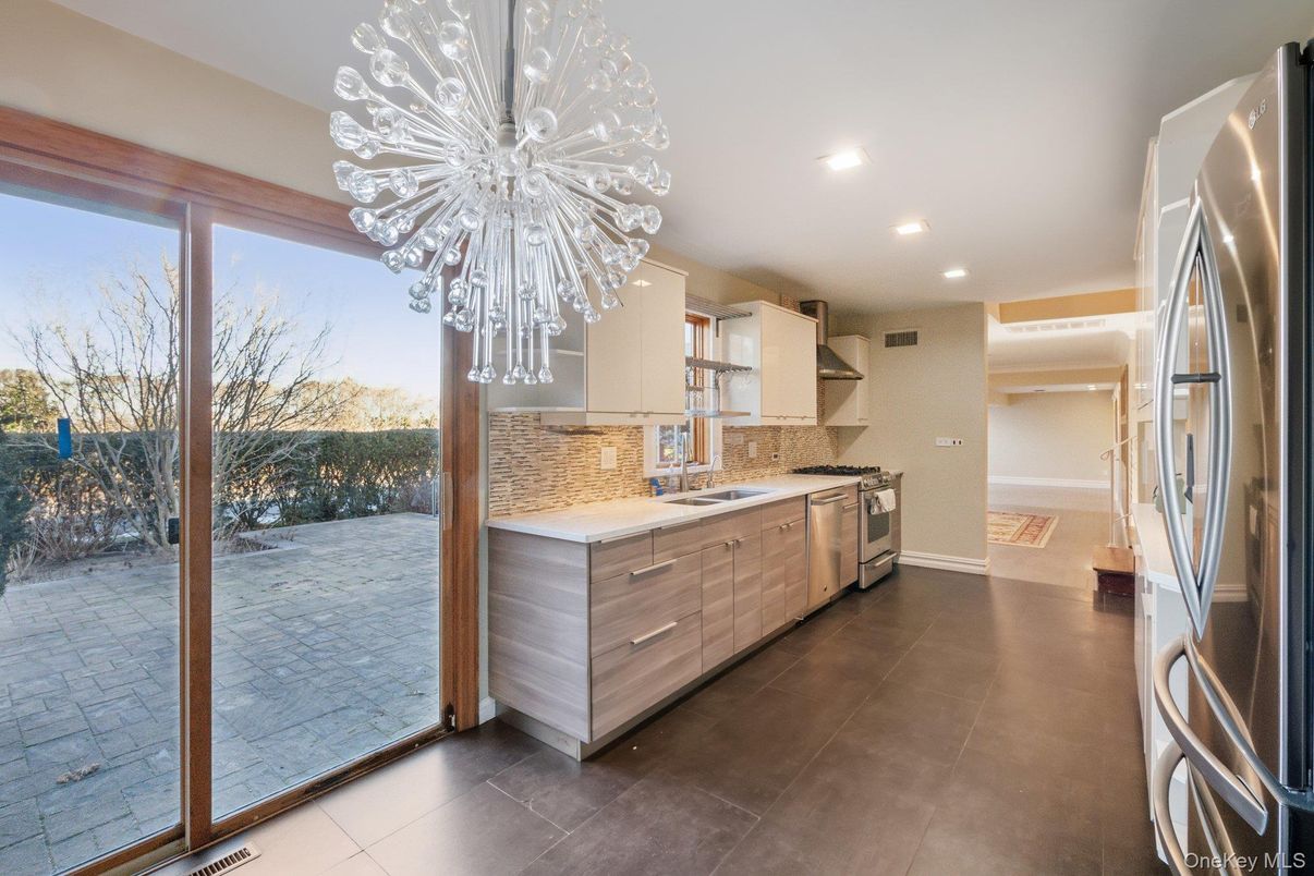 Chandelier, Interior, Kitchen, Recessed Lighting