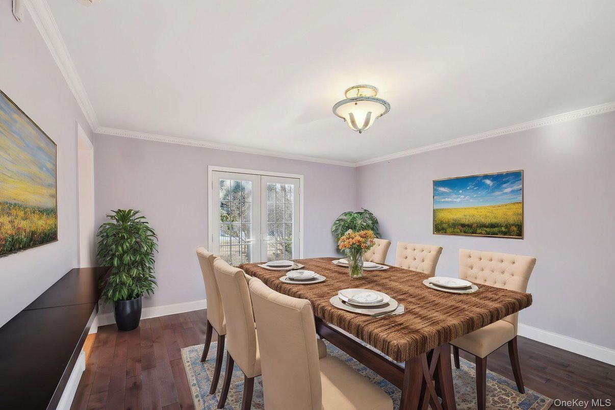 Dining room, Interior, Wood Texture Flooring