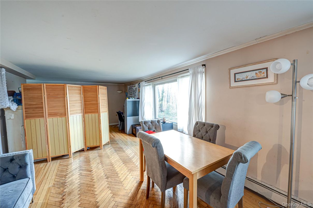 Dining room, Interior, Wood Texture Flooring