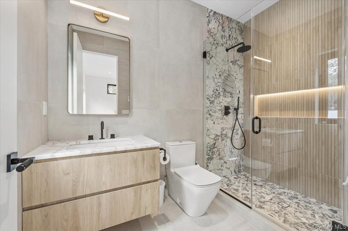 Bathroom, Glass Shower, Interior