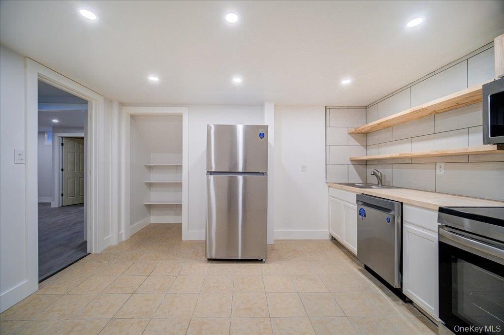 Interior, Kitchen, Recessed Lighting, Stainless Steel Appliances