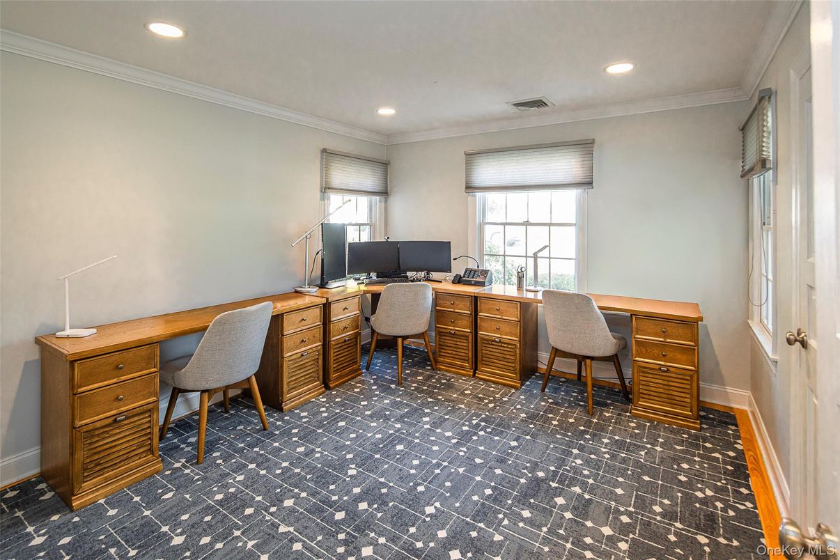 Home Office, Interior, Recessed Lighting