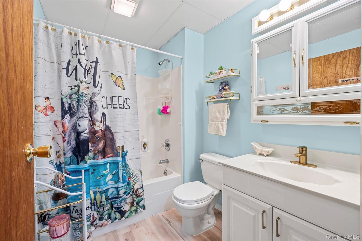 Bathroom, Interior, Wood Texture Flooring