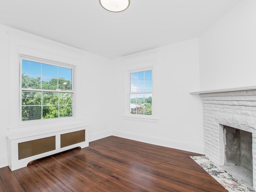Empty room, Fireplace, Interior, Wood Texture Flooring