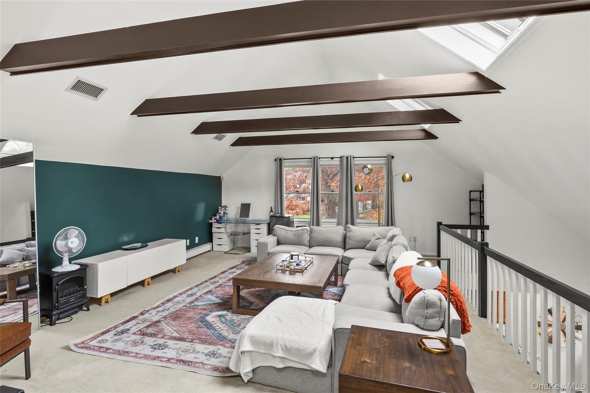 Interior, Living room, Wooden Beams