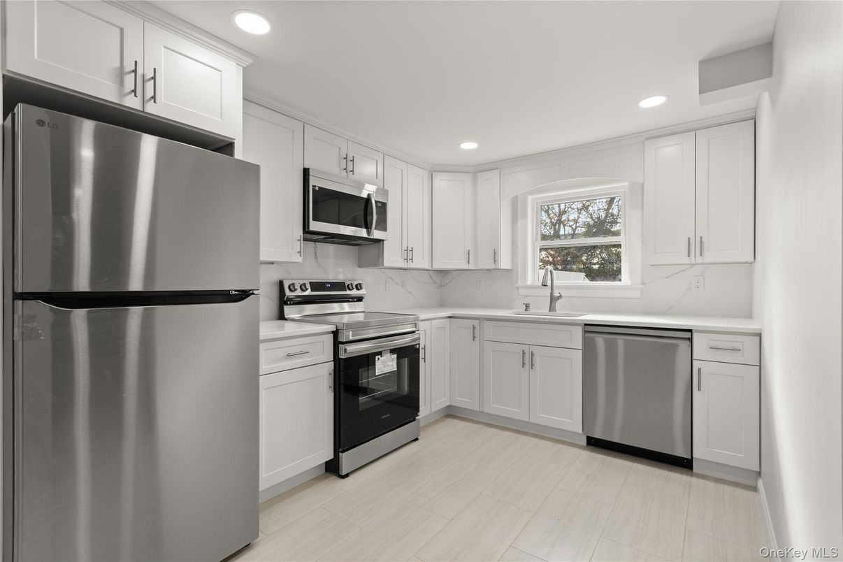 Interior, Kitchen, Recessed Lighting, Stainless Steel Appliances