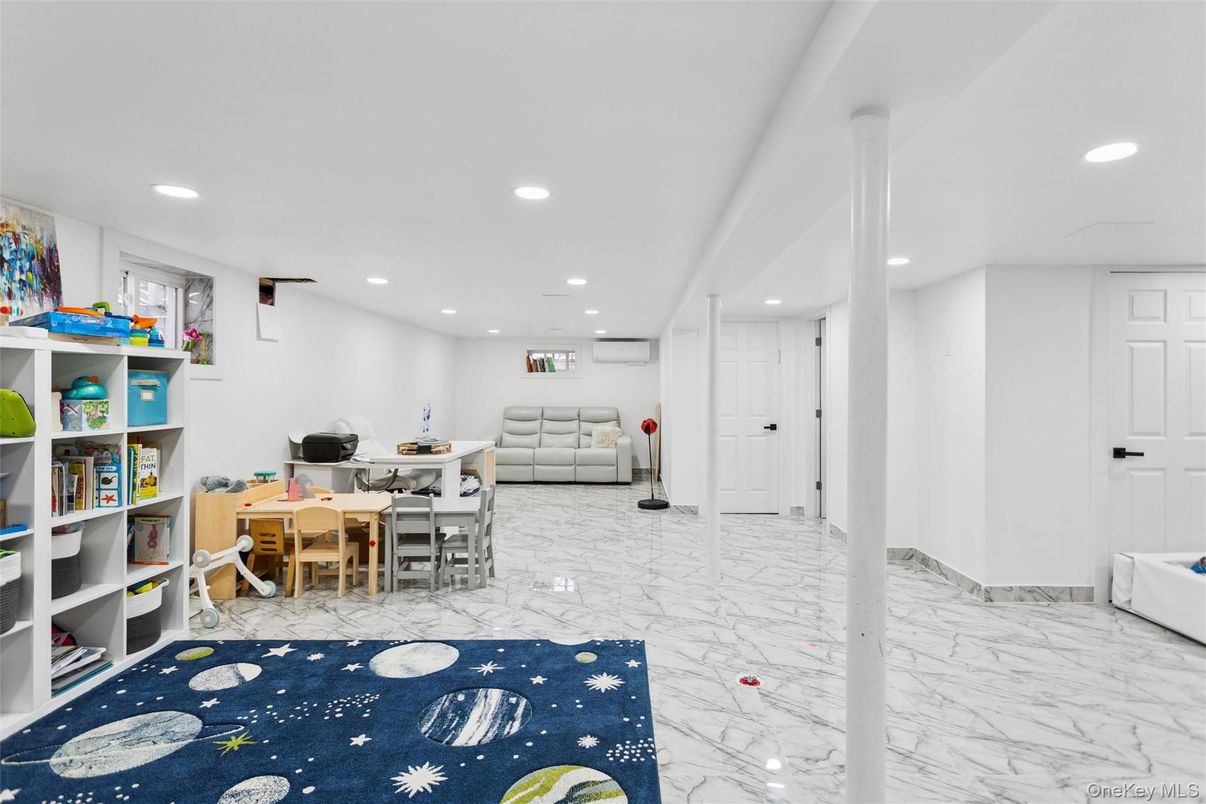 Home Office, Interior, Marble, Recessed Lighting