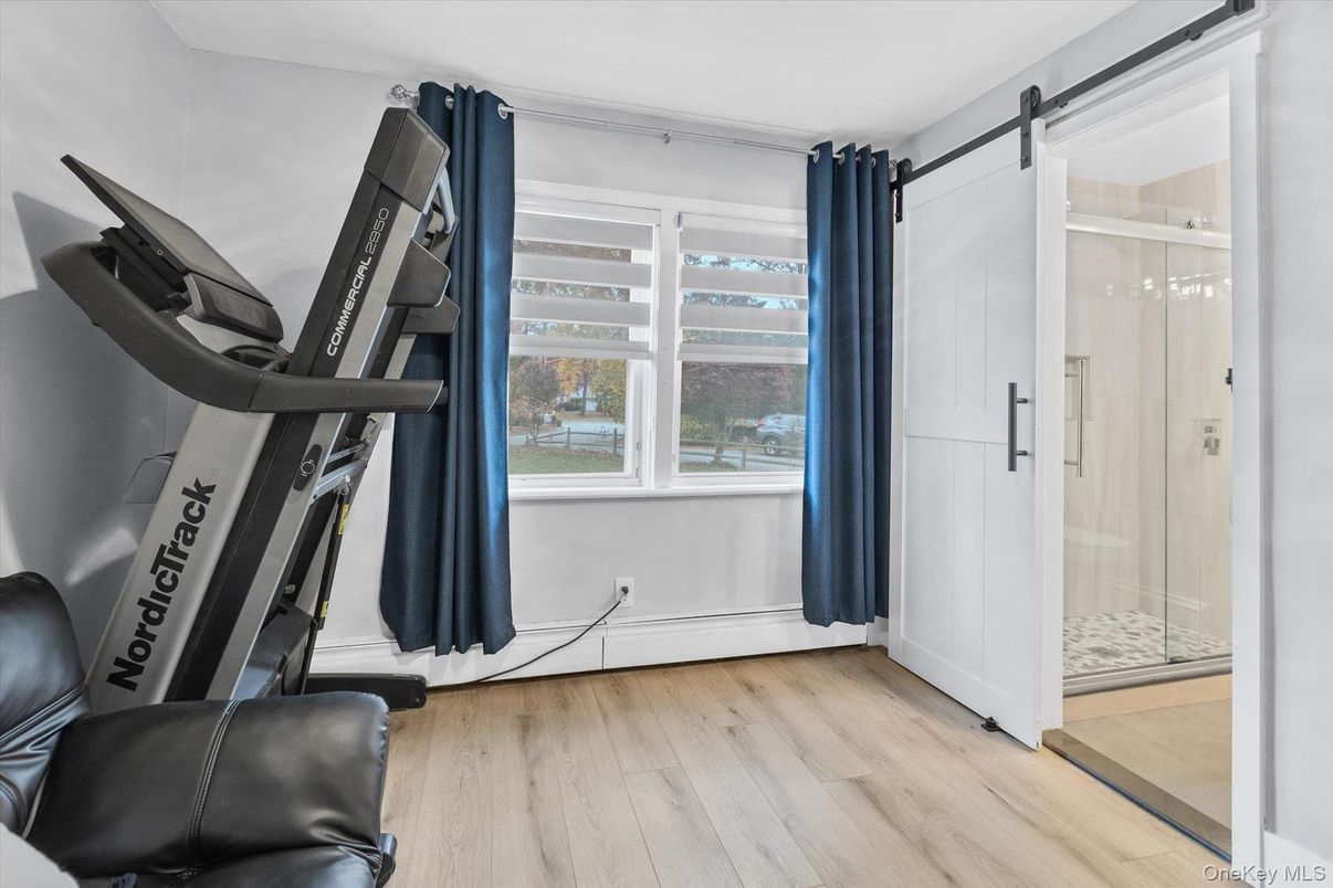 Fitness Equipment, Interior, Wood Texture Flooring
