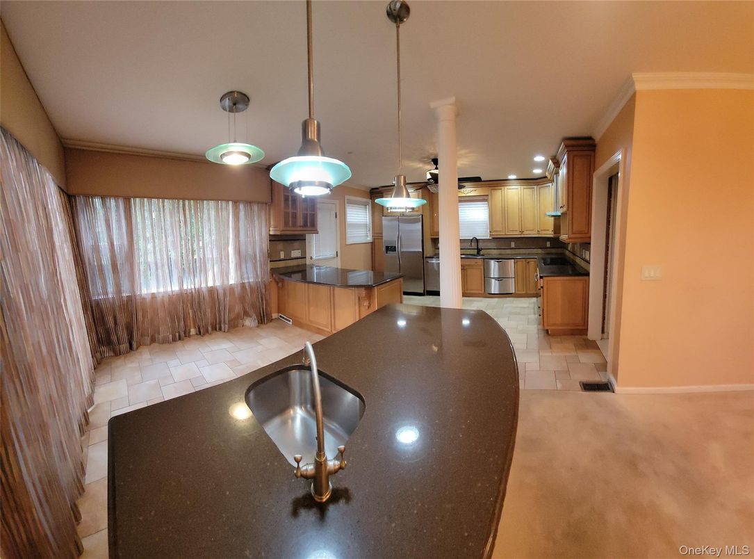 Interior, Kitchen, Pendant Lights, Stainless Steel Appliances