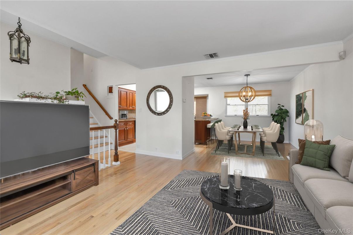 Chandelier, Dining room, Interior, Pendant Lights, Wood Texture Flooring