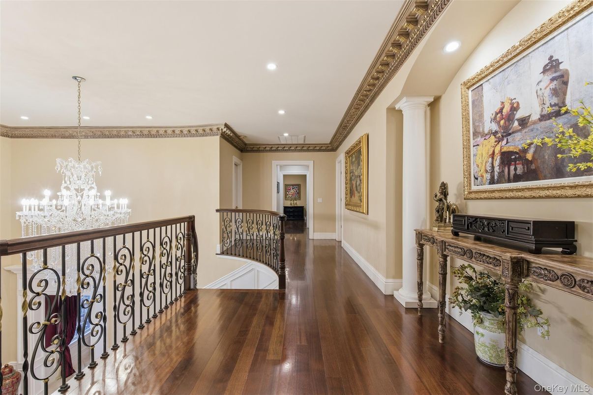 Chandelier, Interior, Recessed Lighting, Wood Texture Flooring