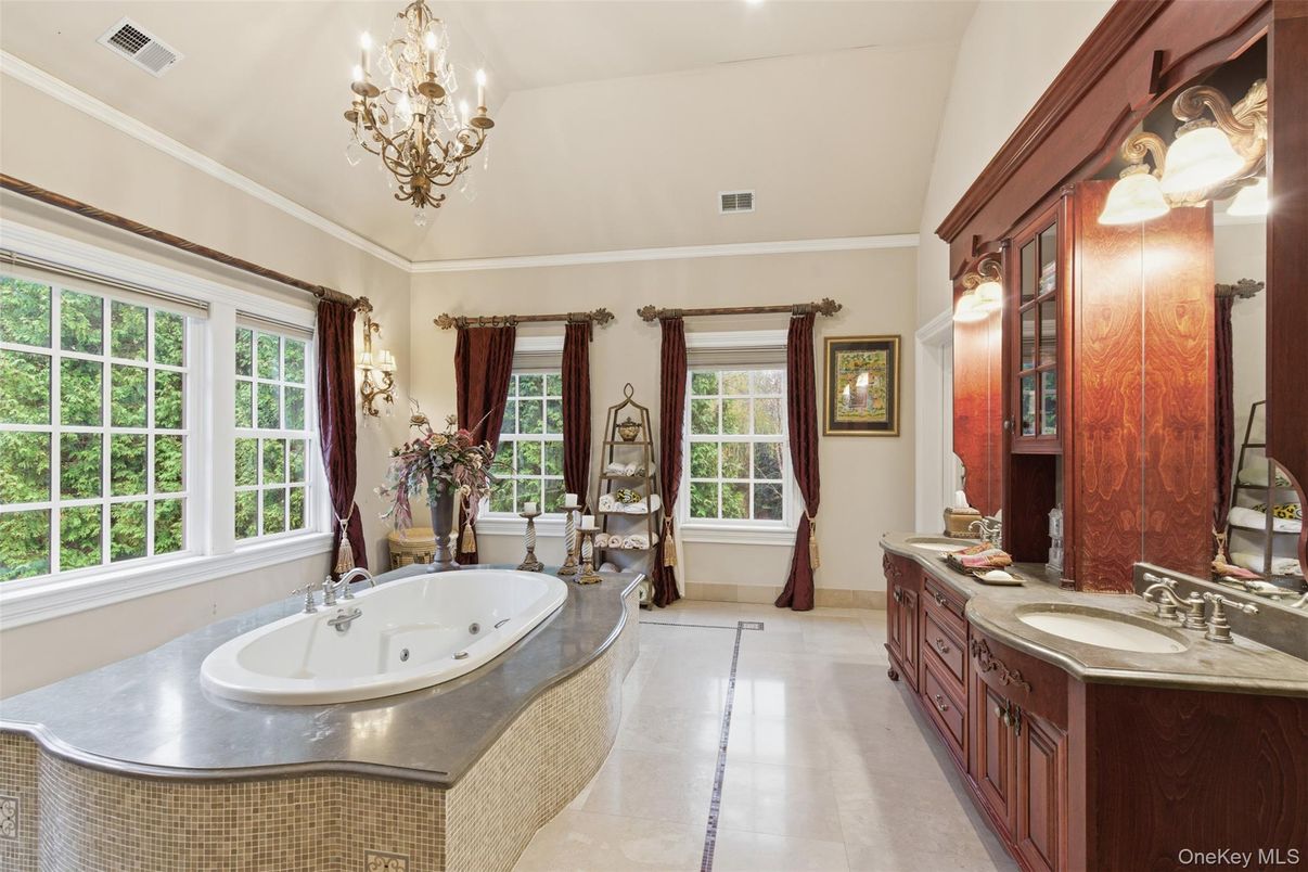 Bathroom, Chandelier, Dual Sink Vanities, Interior