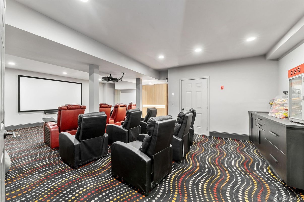 Home Theatre Room, Interior, Projection Screen, Recessed Lighting, Theatre Room