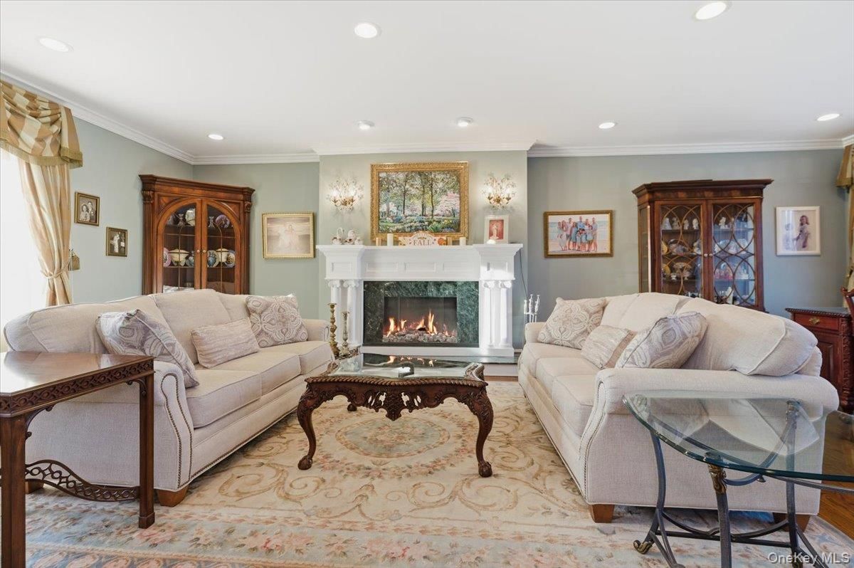 Fireplace, Interior, Living room, Recessed Lighting