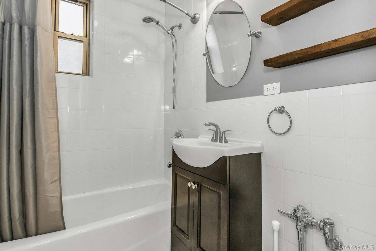 Bathroom, Interior, Wooden Beams