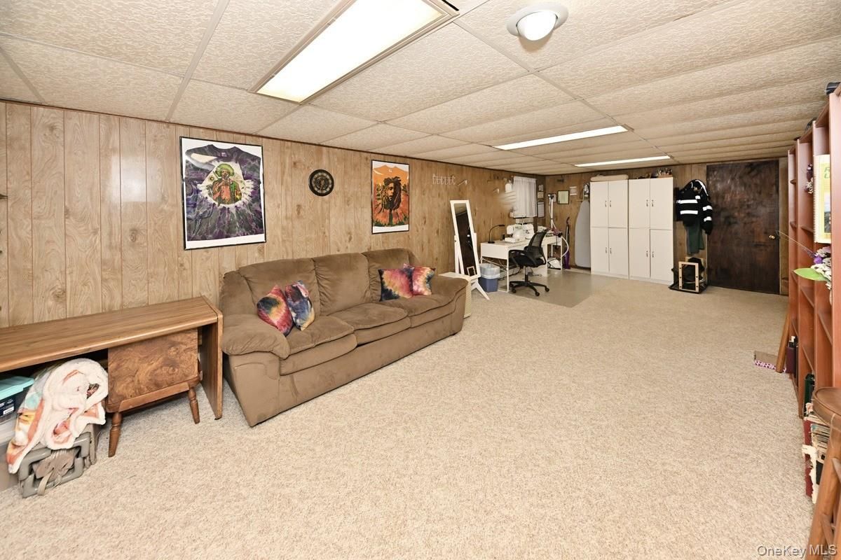 Home Office, Interior, Living room, Recessed Lighting, Wooden Walls